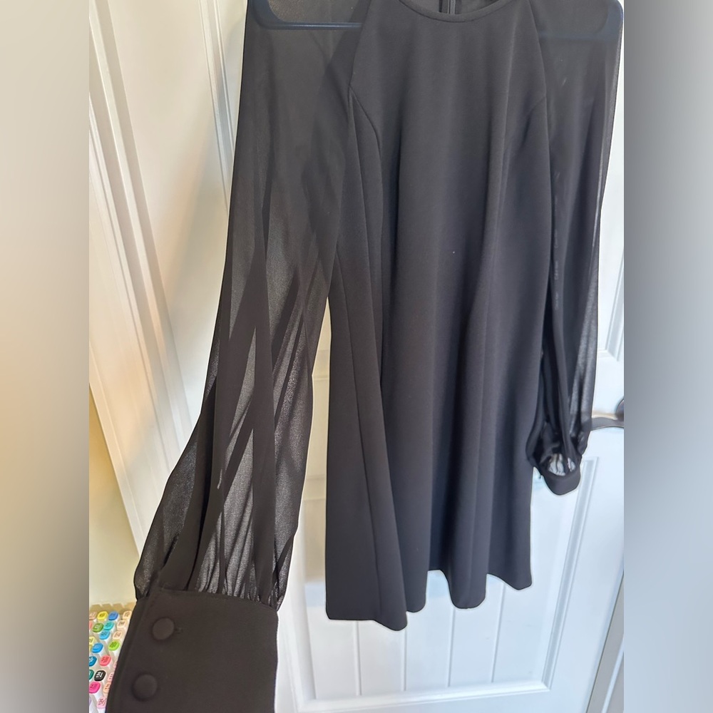 Calvin Klein Black Long Sleeve Dress - Picture 3 of 5